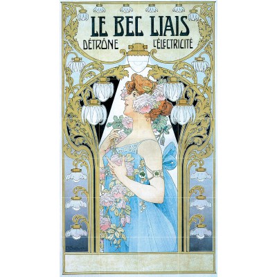 Art Nouveau Ceramic Mural Tiles Backsplash Bath Decor Tile #604   181904794595